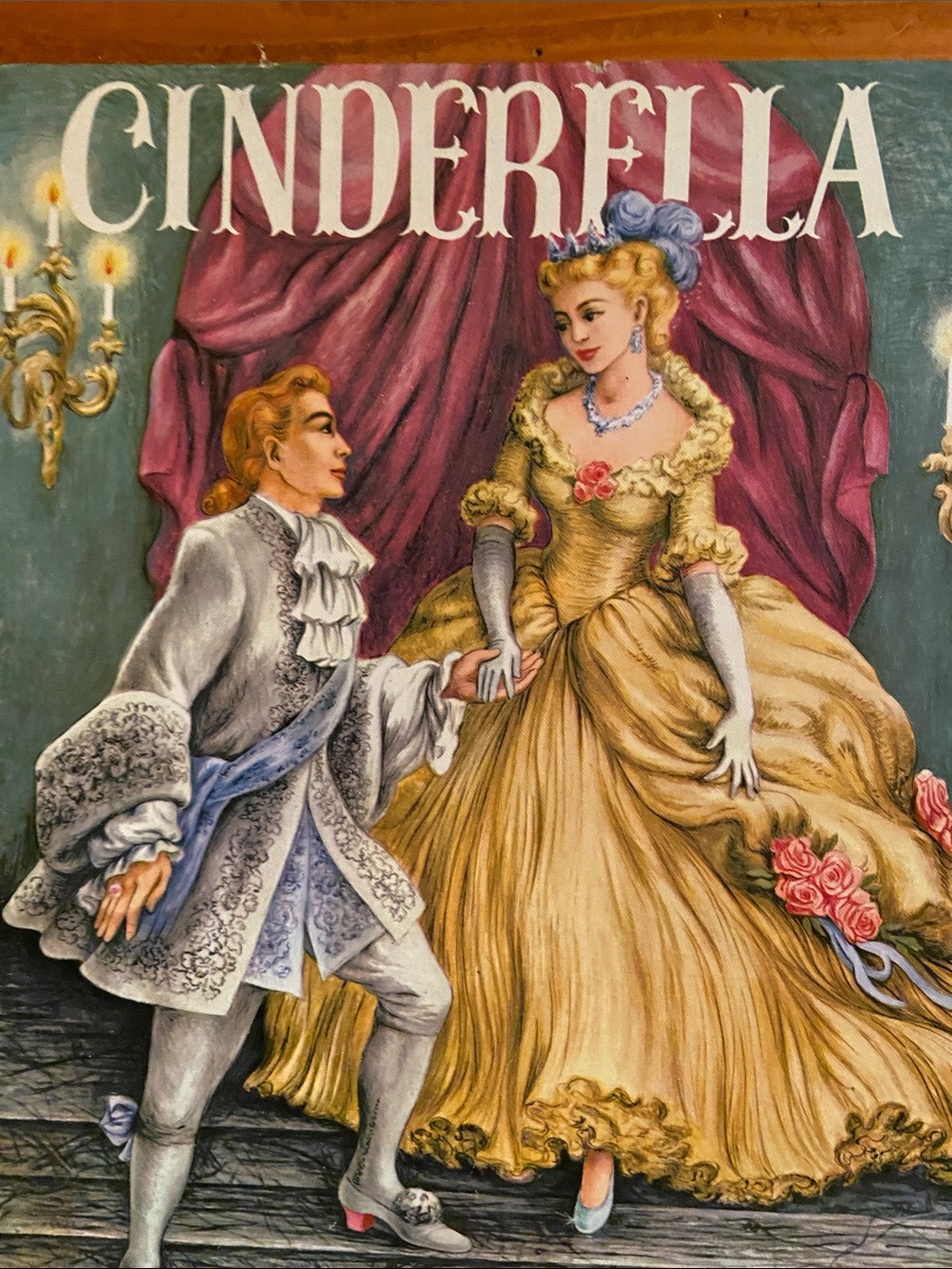 Cinderella Classic Fairy Tale Tales kid’s book Vintage 50s 1950s illustrations